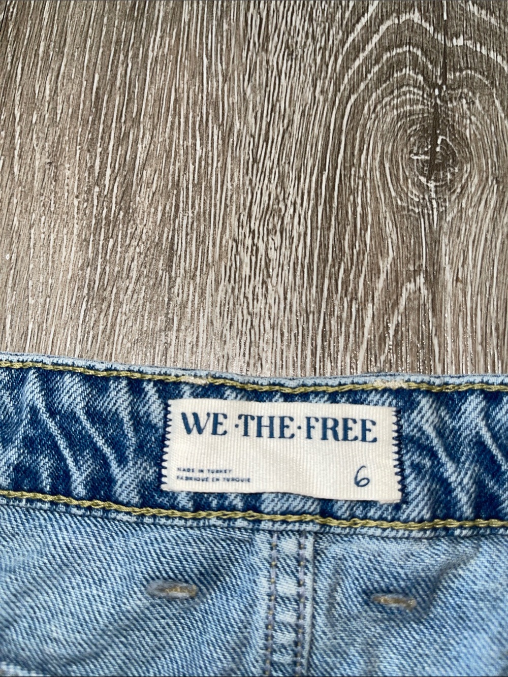 We The Free Come As You Are Denim Maxi Skirt Jean size 6 boho free people - Picture 3 of 7